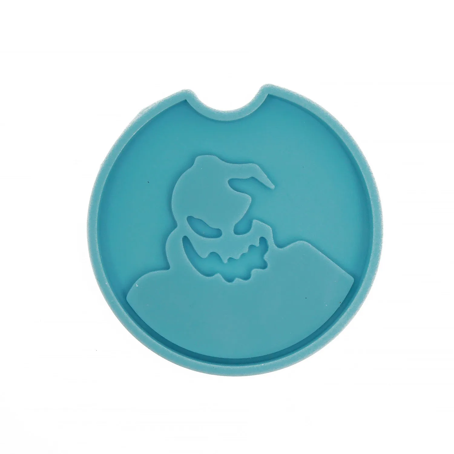 1 piece Blue Silicone Car Cup Coaster Mold Ghost Pattern Coaster Molds DIY Hand Craft Gift 10364154