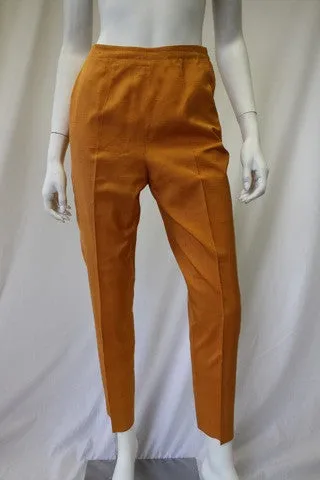 1960s EMILIO PUCCI Orange Silk Capris