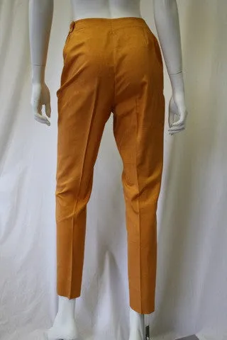 1960s EMILIO PUCCI Orange Silk Capris