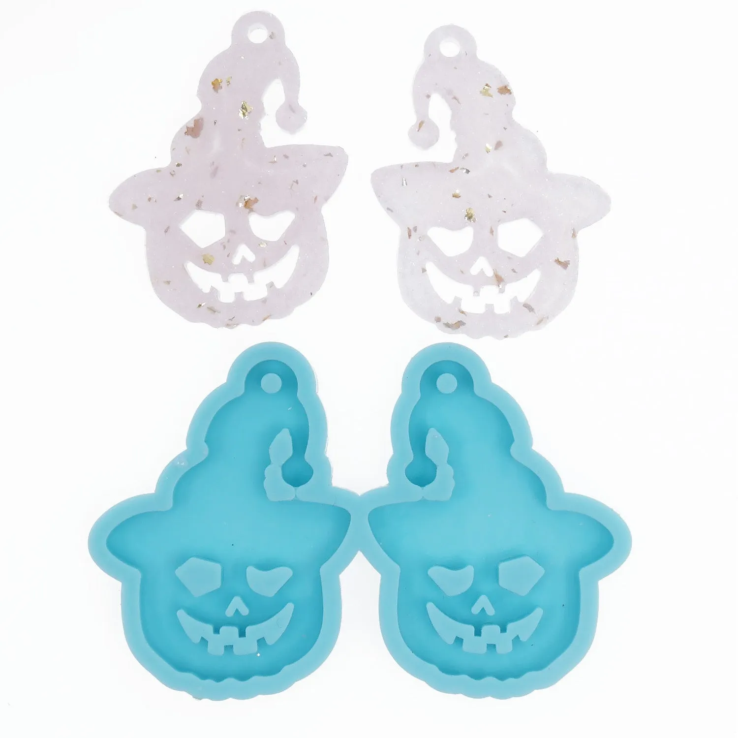 1PC Silicone Earring Mold Halloween Theme Resin Earring Charm DIY Resin Earring Mold 10386354