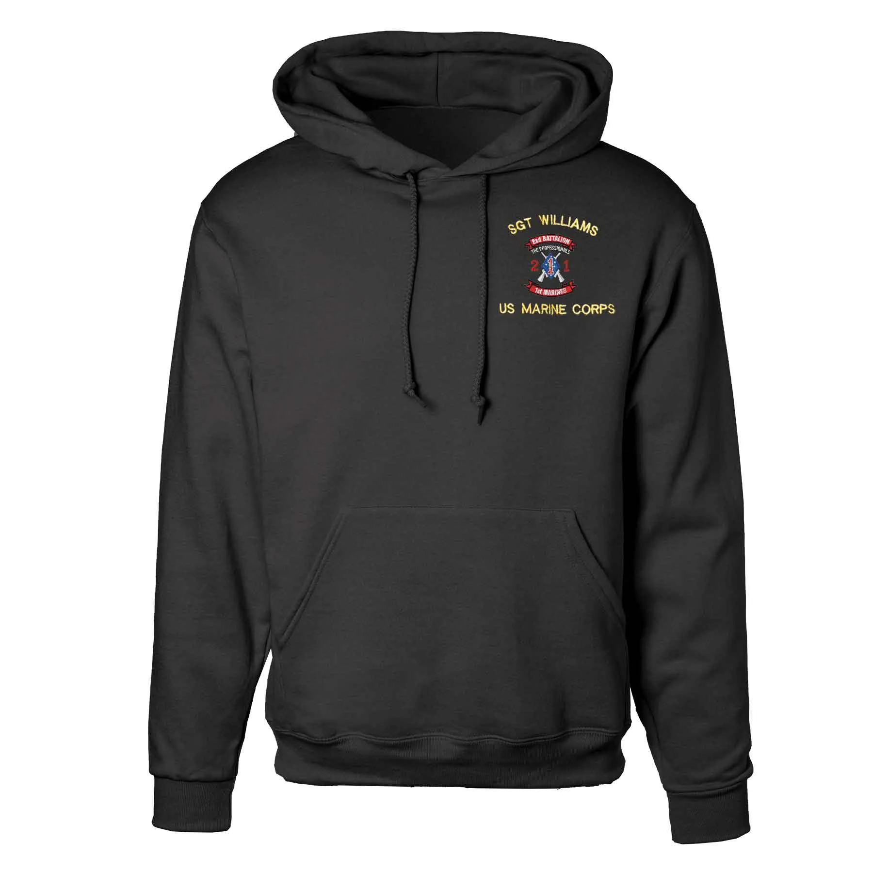 2nd Battalion 1st Marines Embroidered Hoodie