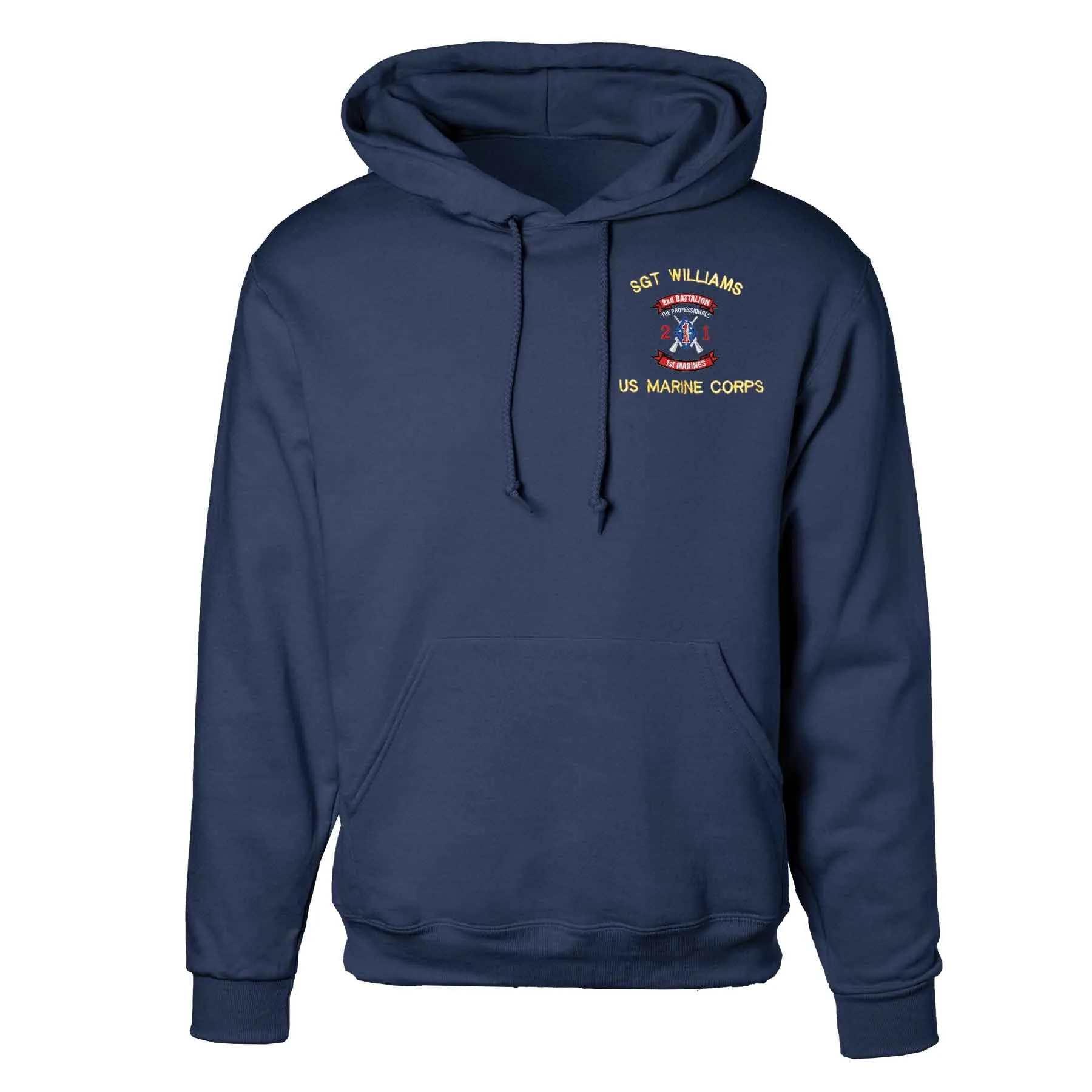 2nd Battalion 1st Marines Embroidered Hoodie