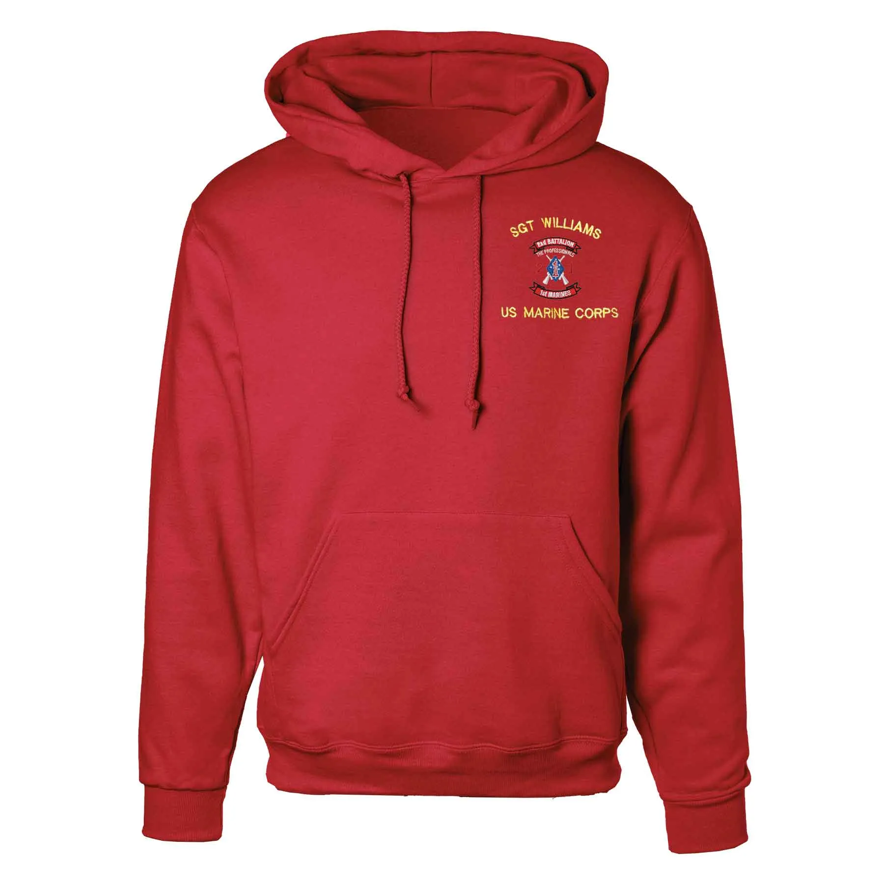 2nd Battalion 1st Marines Embroidered Hoodie