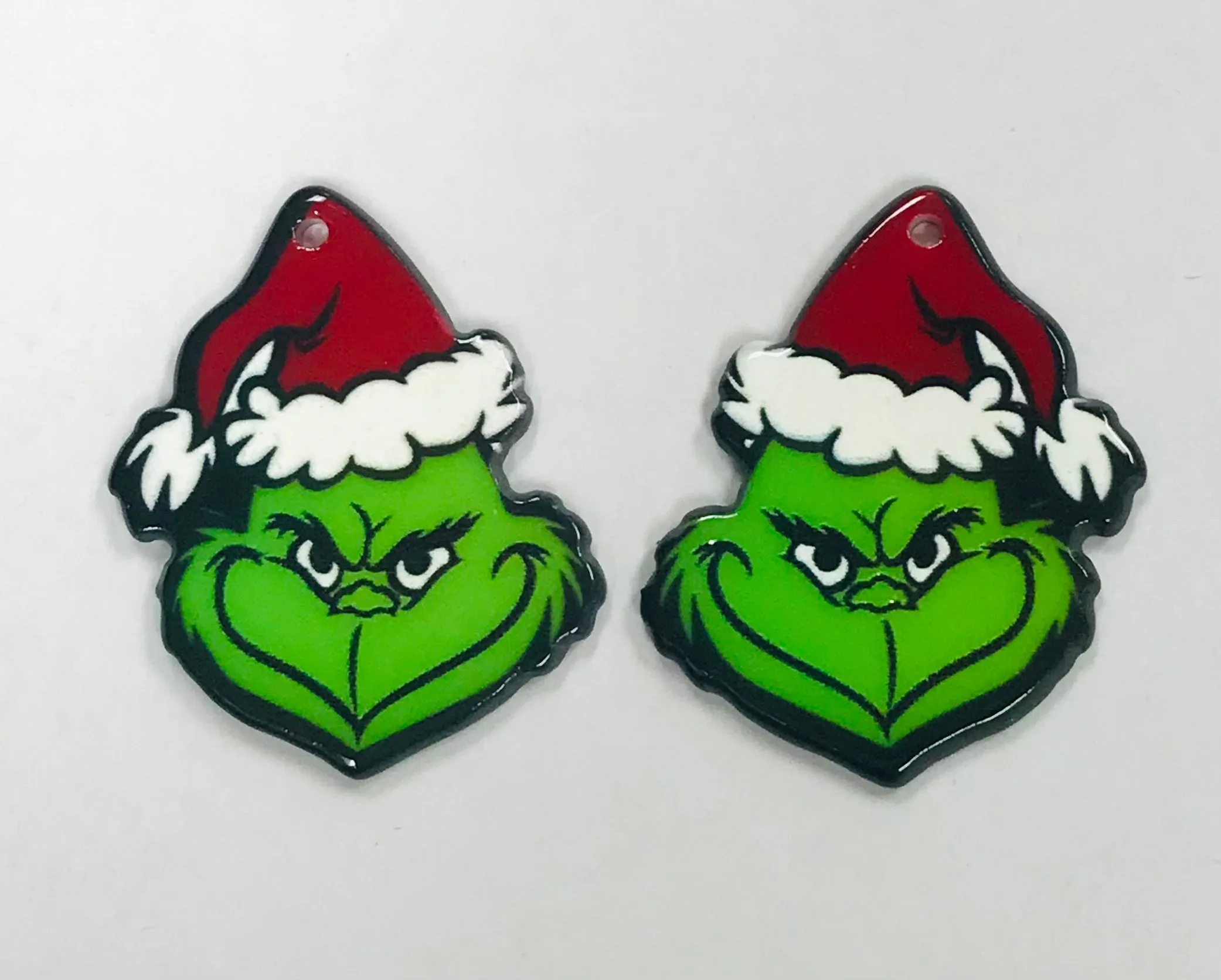 4 Grinch Charms Christmas craft wholesale