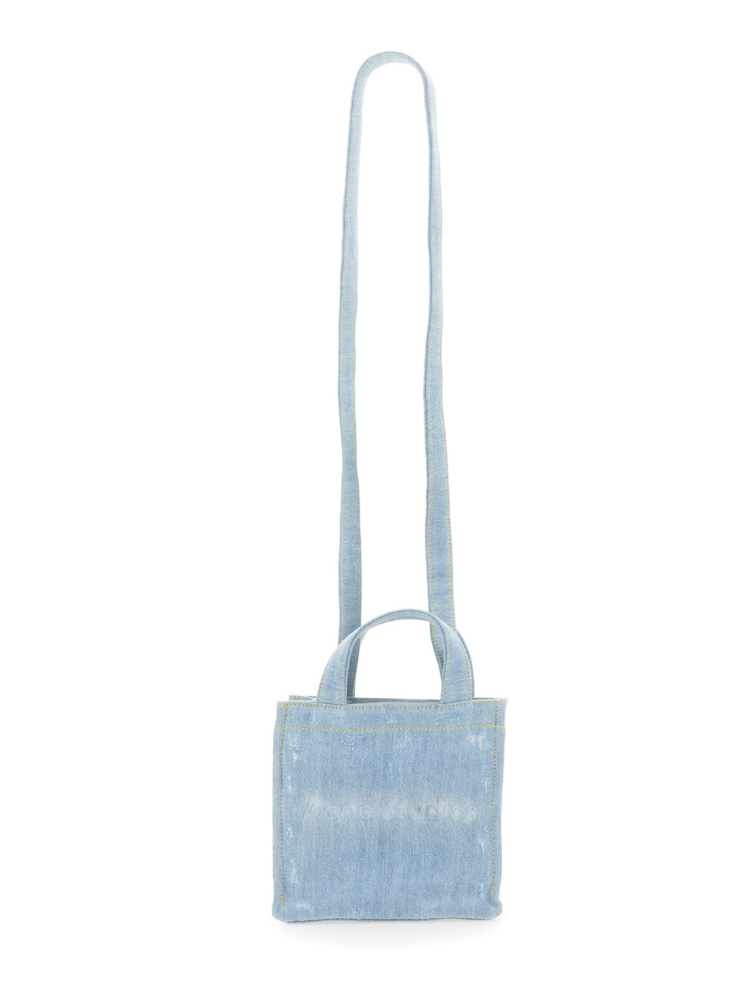 ACNE STUDIOS    MINI DENIM SHOPPER BAG WITH LOGO