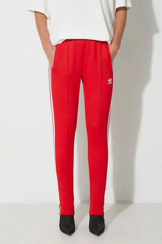 adidas Originals joggers SST Classic TP red color IK6603