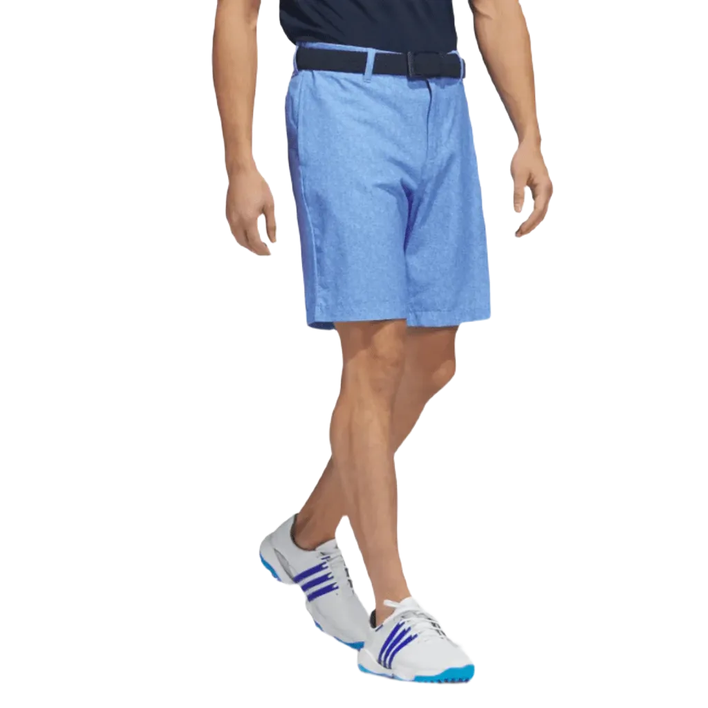 Adidas Ultimate365 9-Inch Printed Golf Shorts - Blue