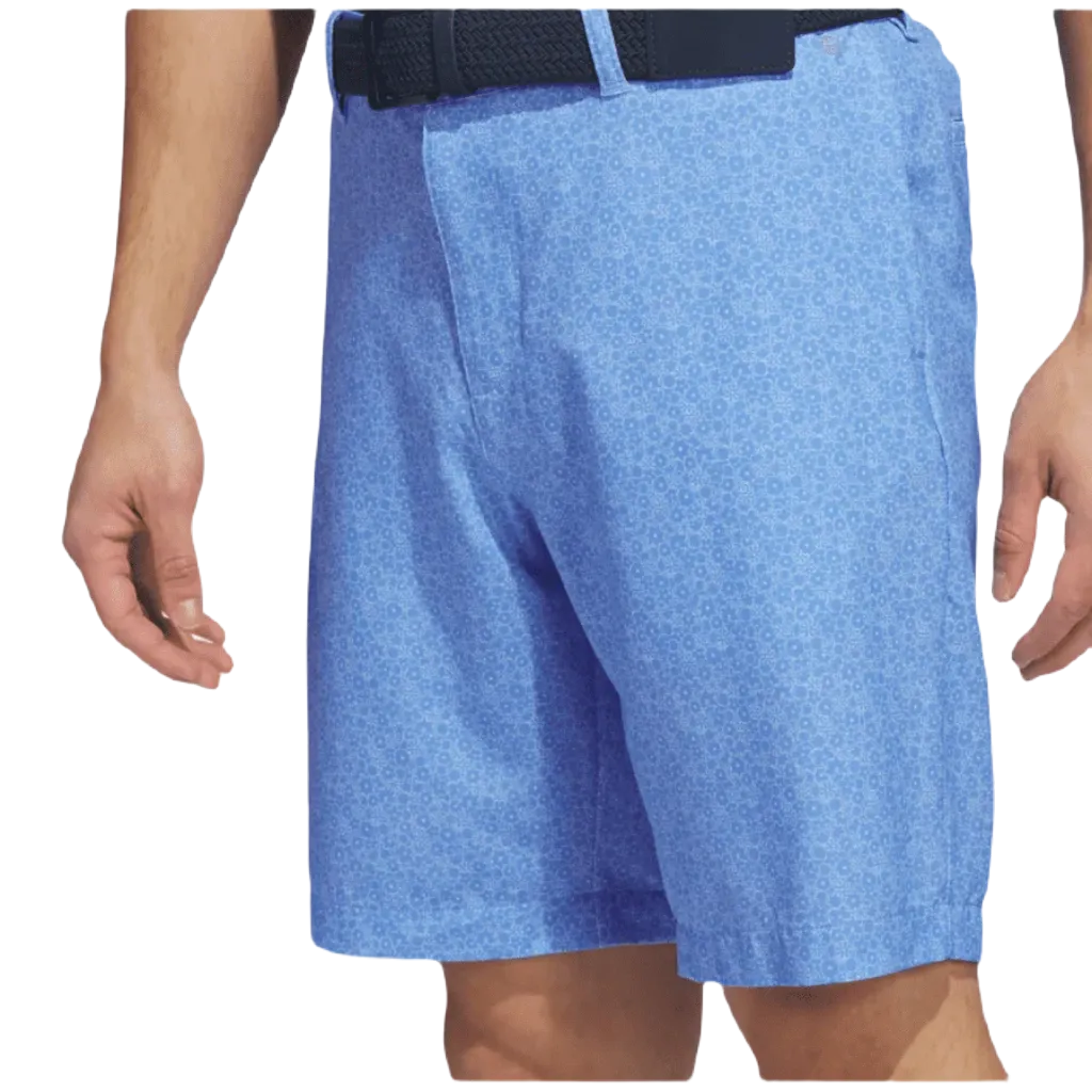 Adidas Ultimate365 9-Inch Printed Golf Shorts - Blue