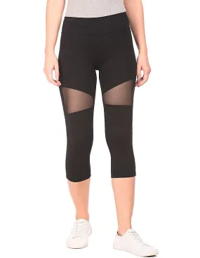 Aeropostale Mesh Panel Capri Leggings