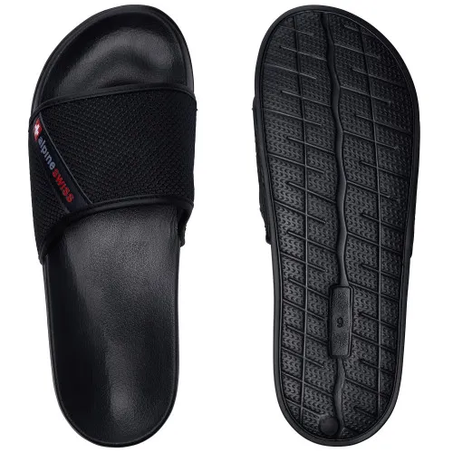 Alpine Swiss Mens Athletic Comfort Slide Sandals House Shoes Slippers