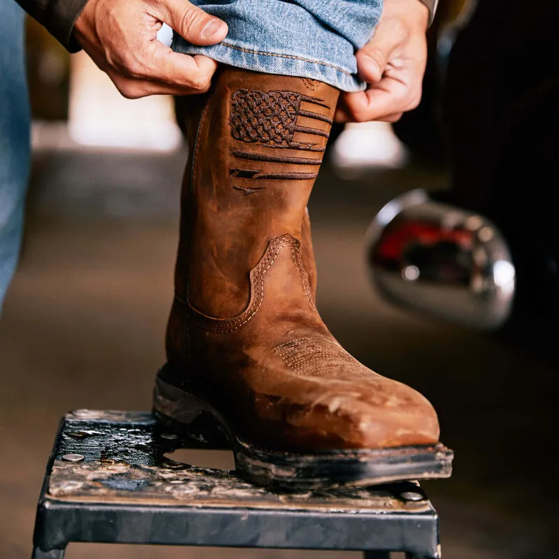 Ariat Man's WorkHog XT Patriot Waterproof Carbon Toe Work Boot 10036002