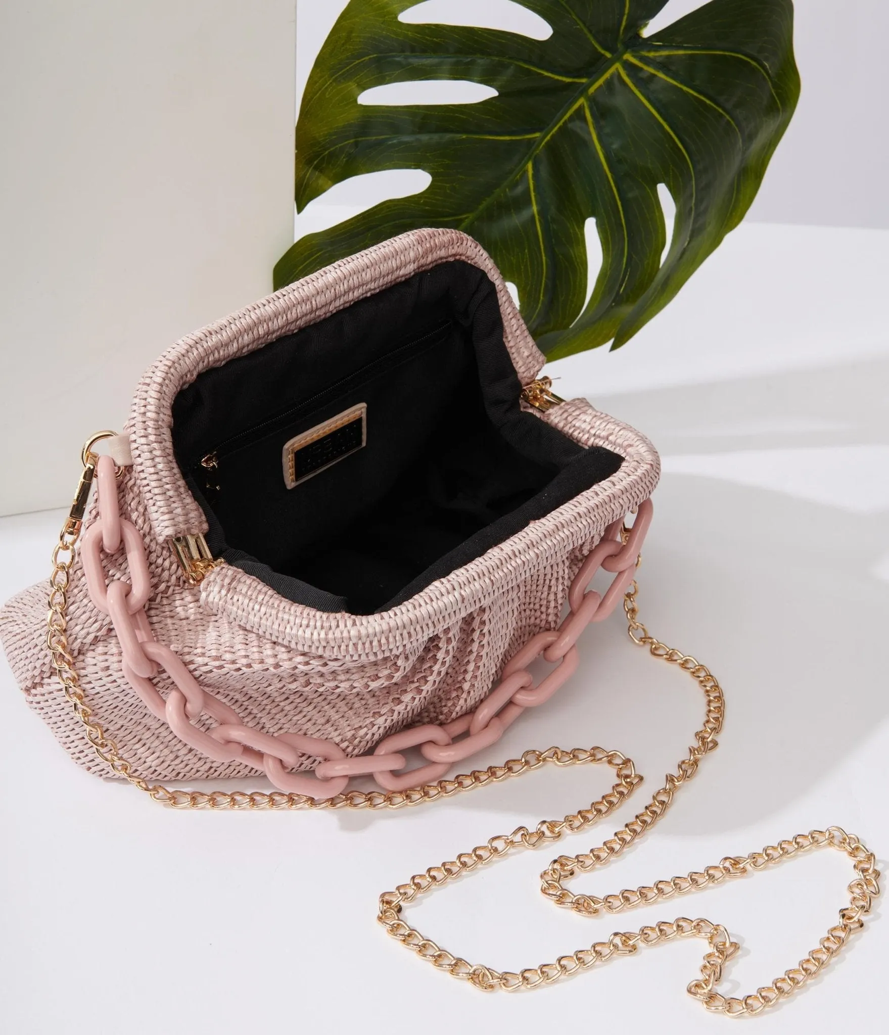 Baby Pink Solana Clutch Handbag