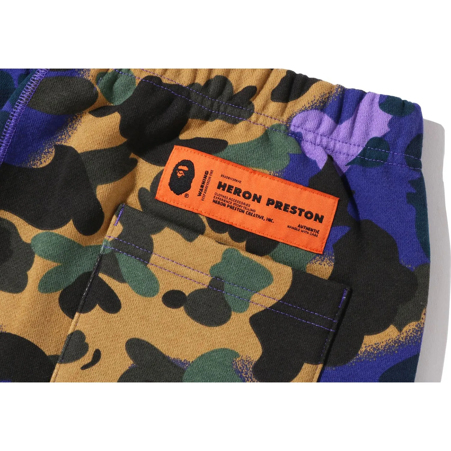 BAPE X HERON PRESTON MIX 1ST CAMO SWEAT PANTS MENS