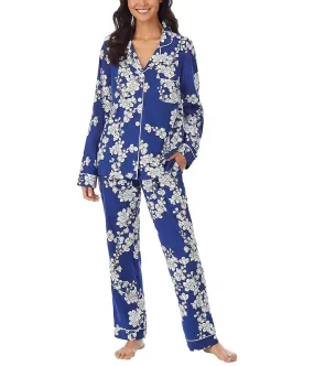 Bedhead PJs Long Sleeve Classic Notch Collar Pajama Set (Cotton Spandex)