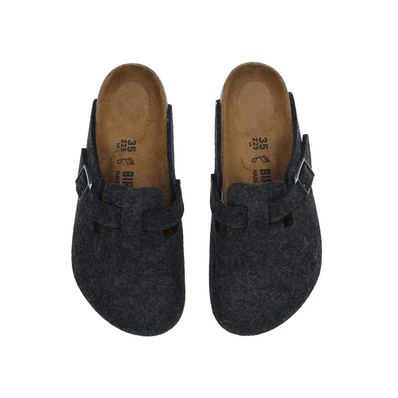 BIRKENSTOCK Boston Wool Clogs - Grey