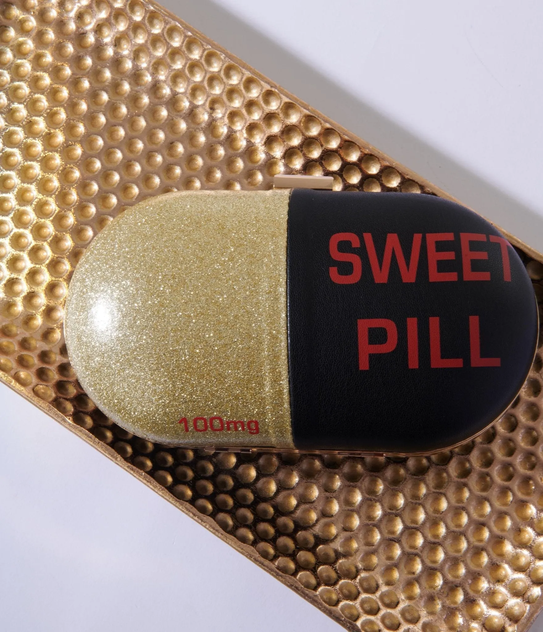 Black & Gold Sweet Pill Handbag