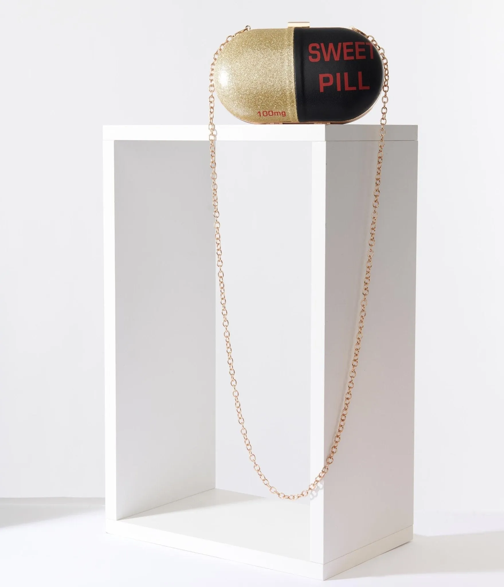 Black & Gold Sweet Pill Handbag