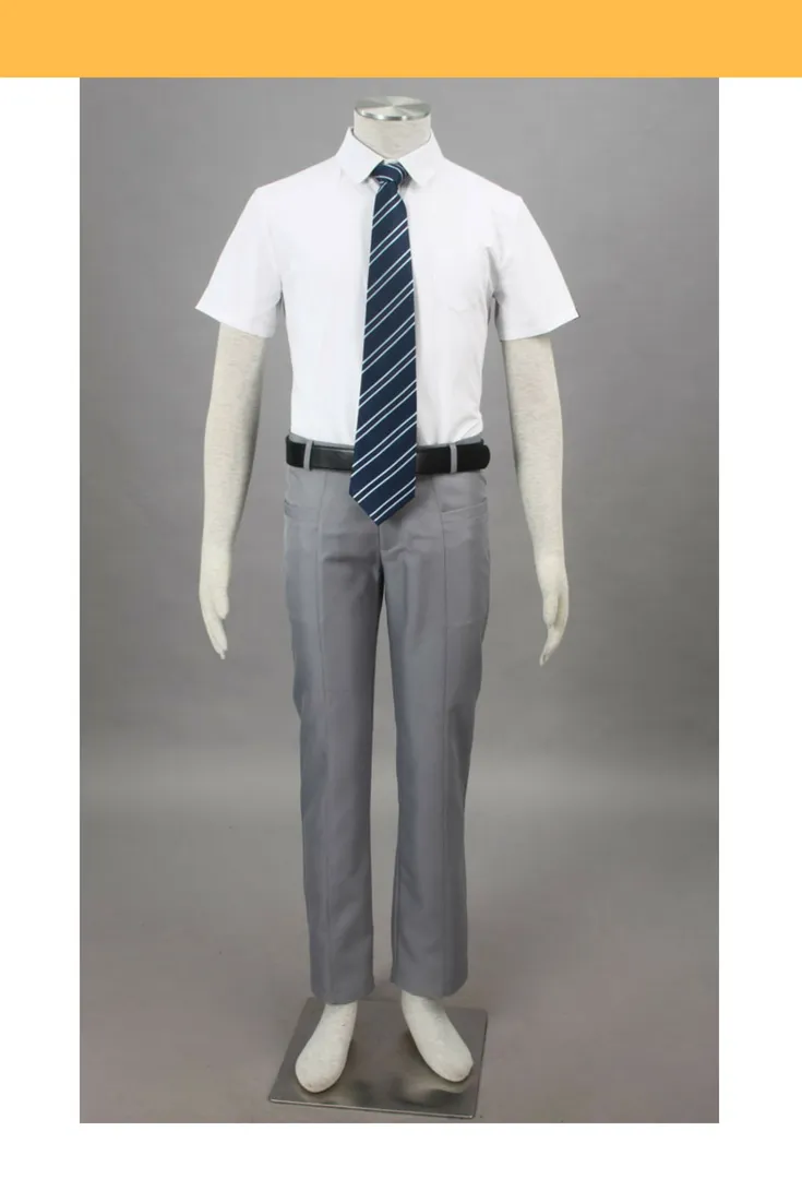 Bleach Karakura High School Male Summer Cosplay Costume