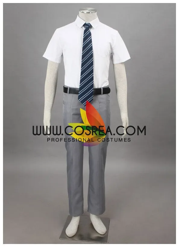 Bleach Karakura High School Male Summer Cosplay Costume