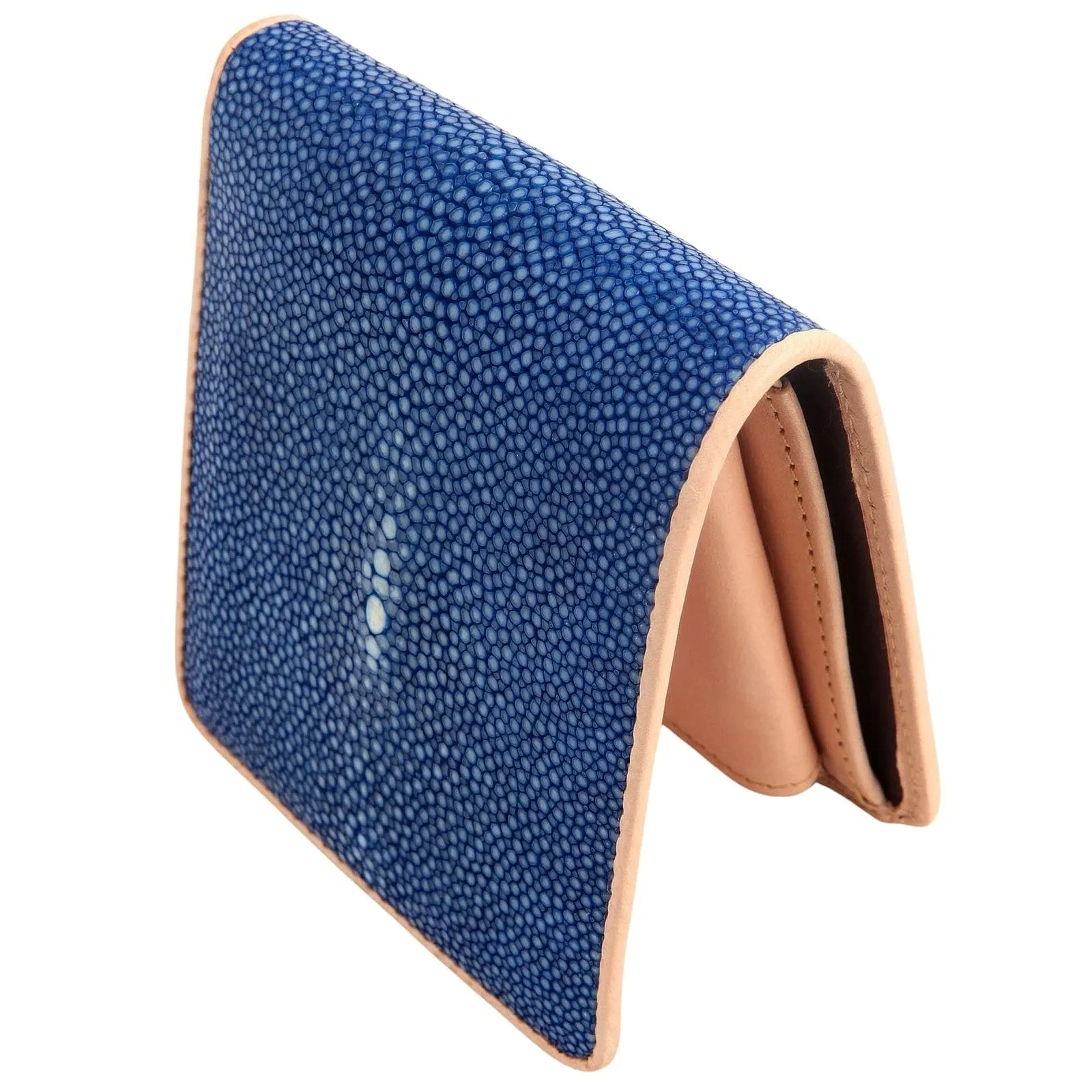 Blue Genuine Stingray Leather Wallet