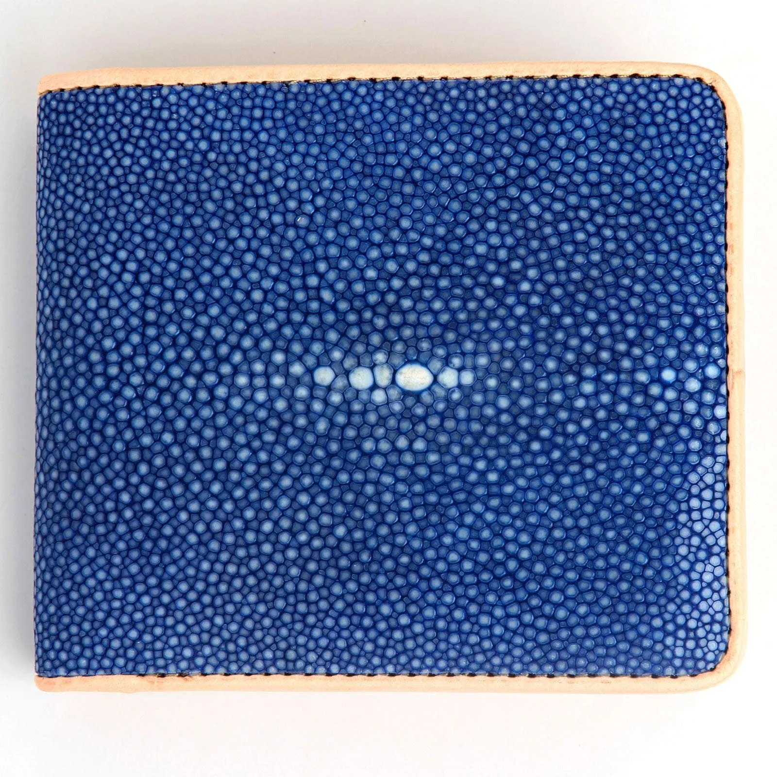 Blue Genuine Stingray Leather Wallet