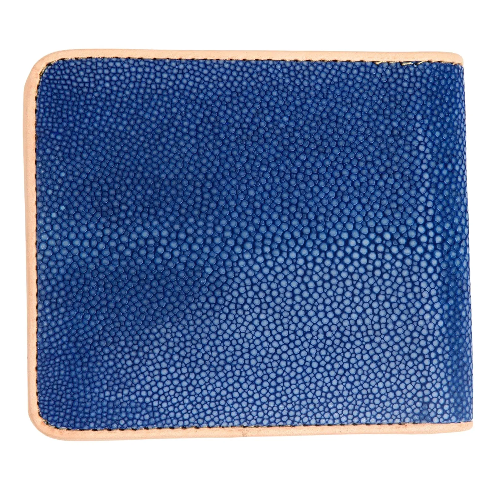 Blue Genuine Stingray Leather Wallet