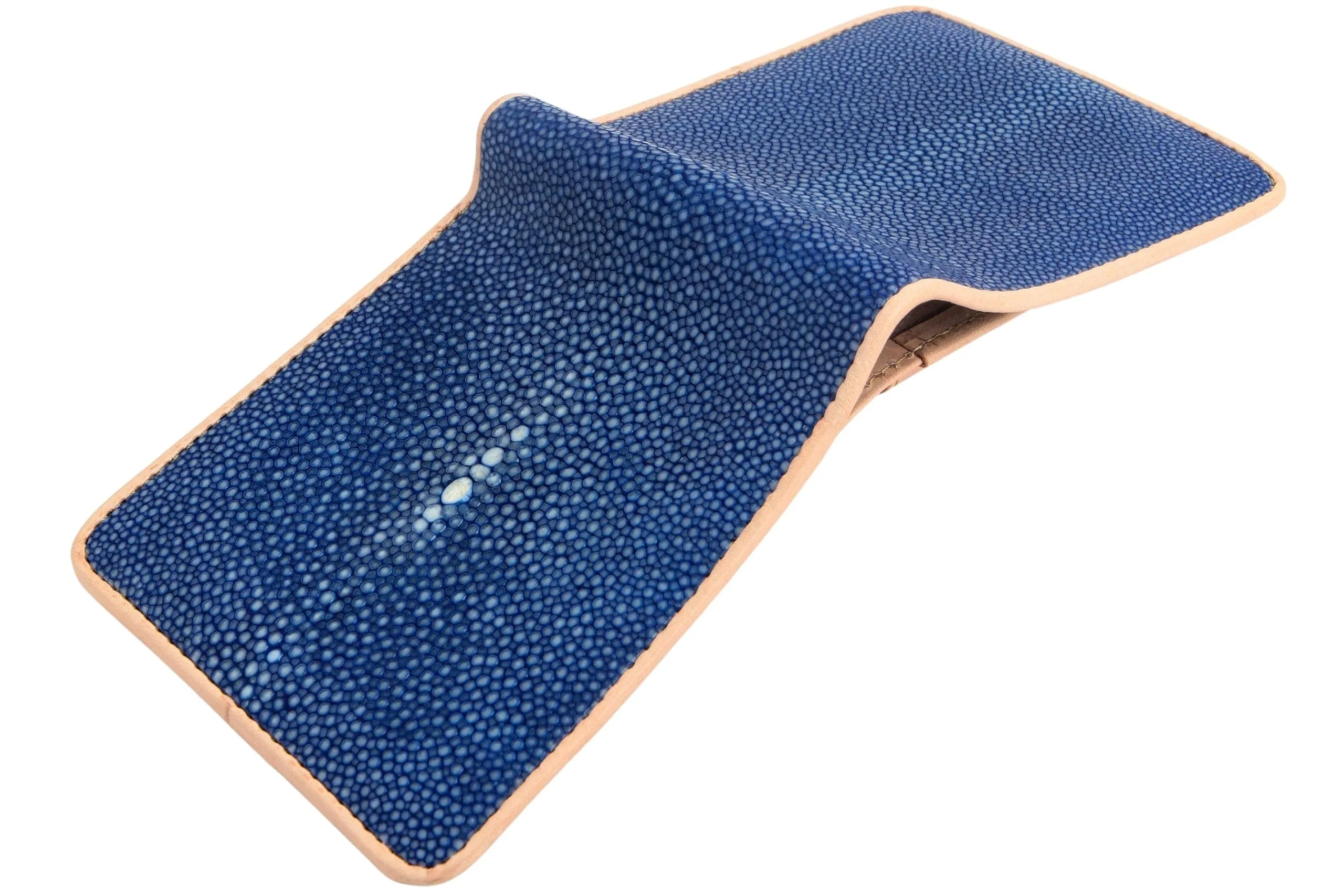 Blue Genuine Stingray Leather Wallet