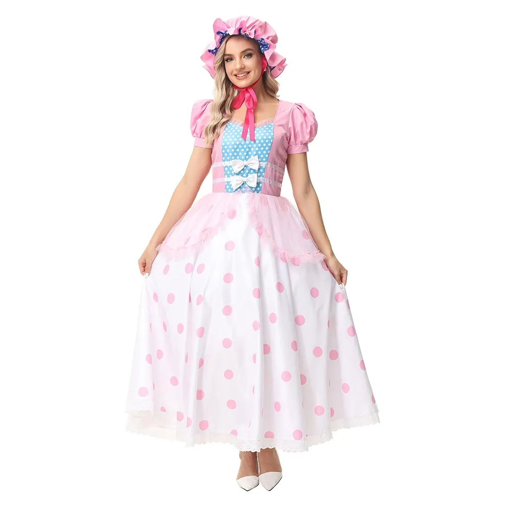 Bo Peep Shepherdess Cosplay Costume Outfits Halloween Carnival Party Disguise Suit