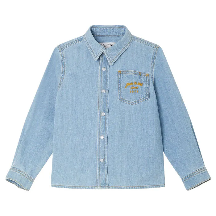 Bonpoint Child Bilal Shirt Light Blue Denim