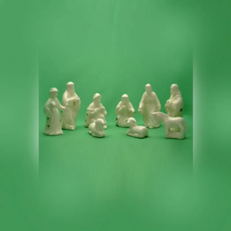 Ceramic Nativity Set | 9 Pieces