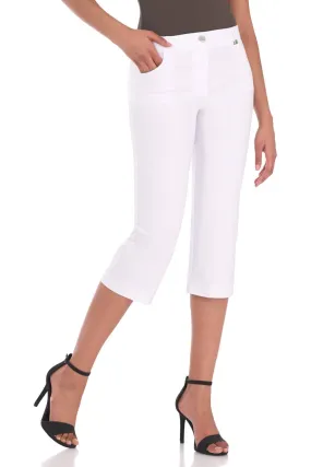 Chic Capris with 5 Pockets and Zipper Closure