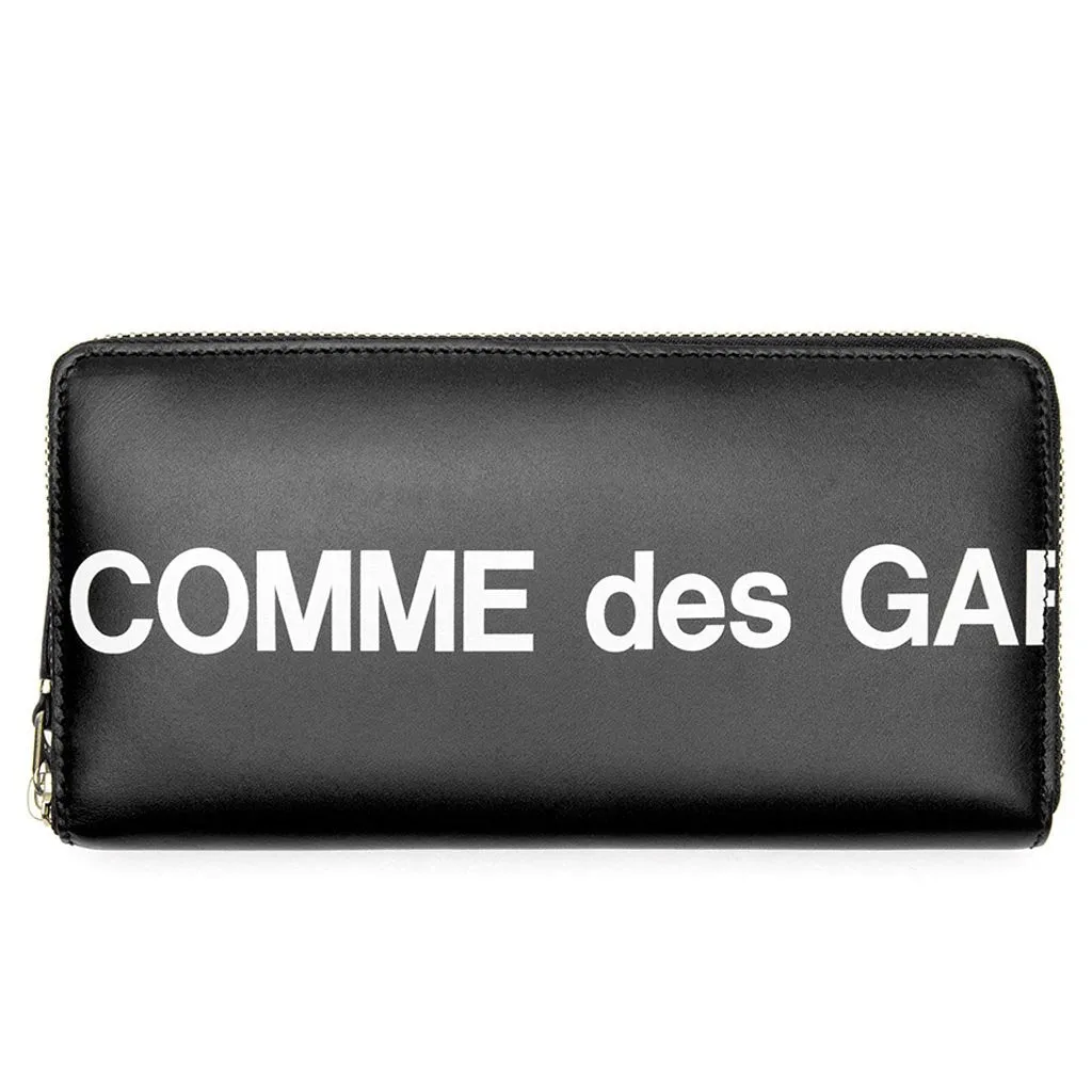 Comme des Garcons SA0111 Huge Logo Leather Wallet - Black