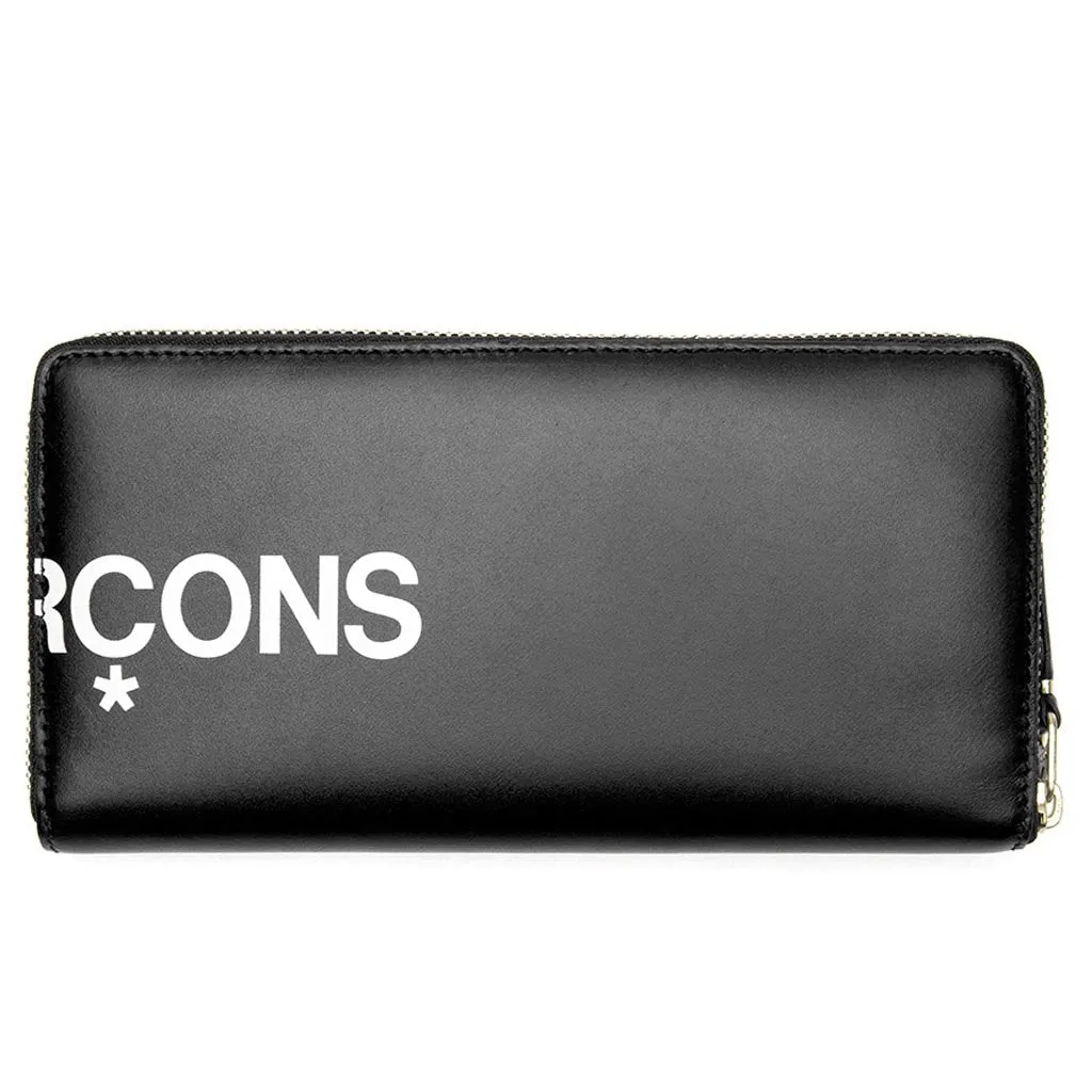 Comme des Garcons SA0111 Huge Logo Leather Wallet - Black