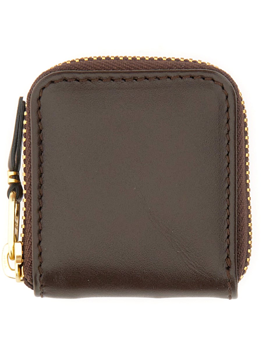 COMME DES GARCONS WALLET    LEATHER WALLET WITH ZIPPER