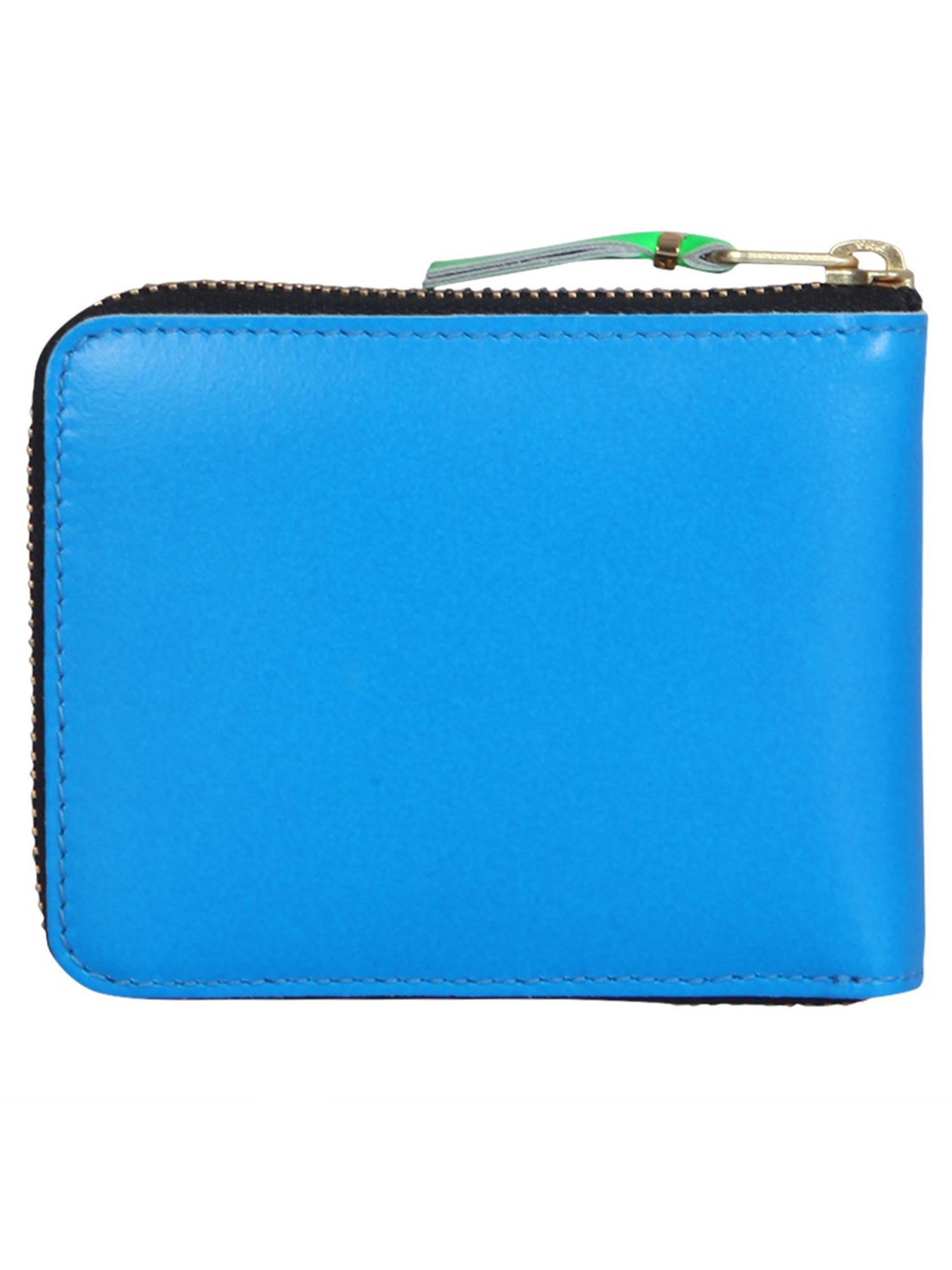 COMME DES GARCONS WALLET    SUPER FLUO LEATHER WALLET WITH ZIPPER