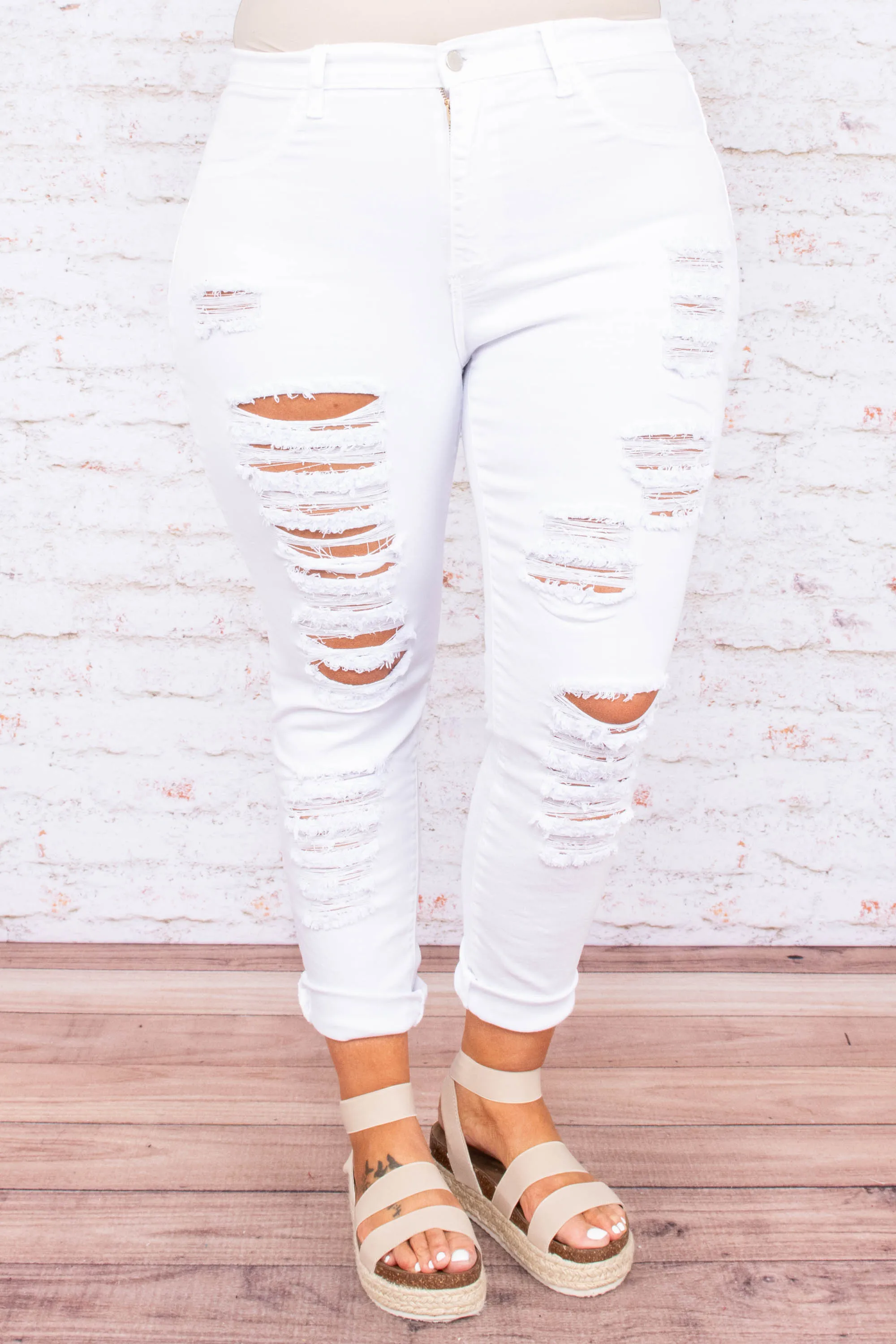 Dressed To Kill Jeans, White