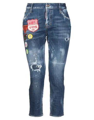 Dsquared2 Women Denim capris Blue 12 UK