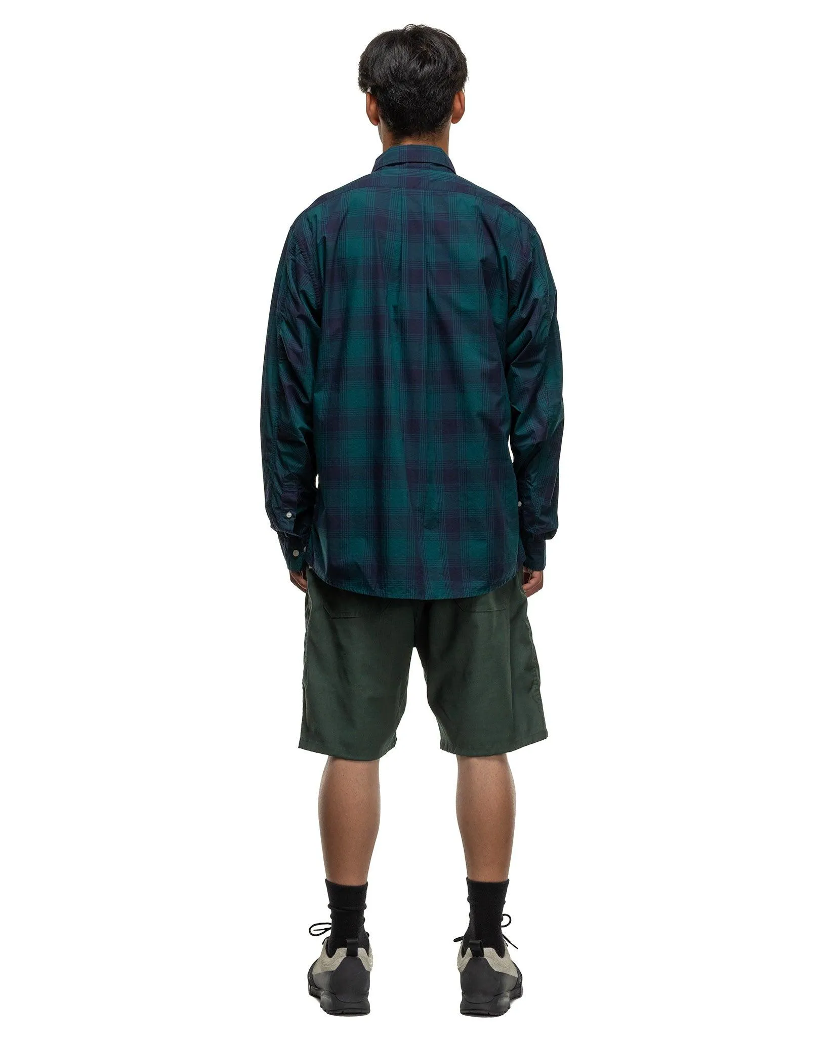 Dweller L/S B.D. Shirt Cotton Typewriter Tartan Check Green