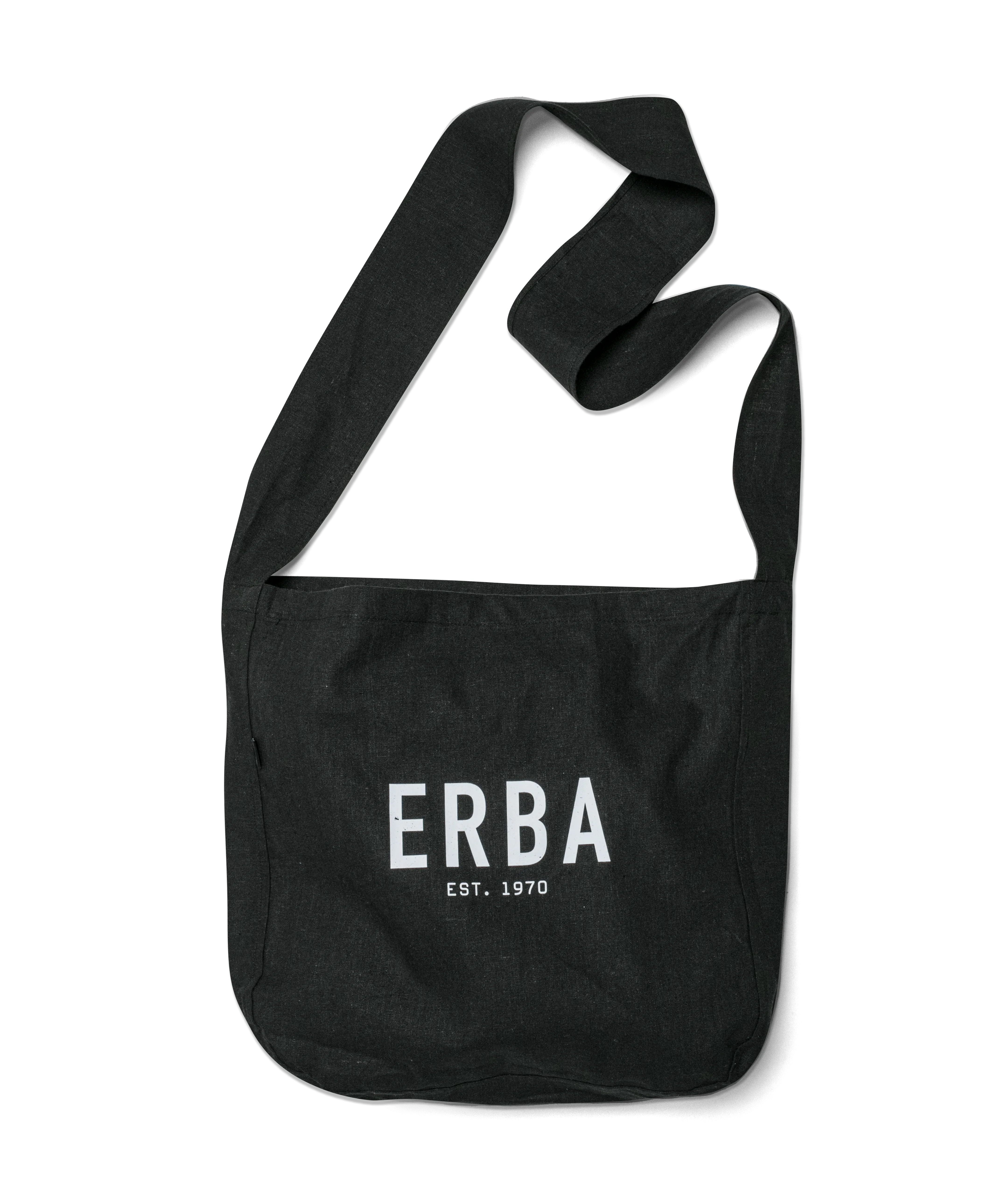 ERBA EST 1970 HEMP SLING TOTE BLACK