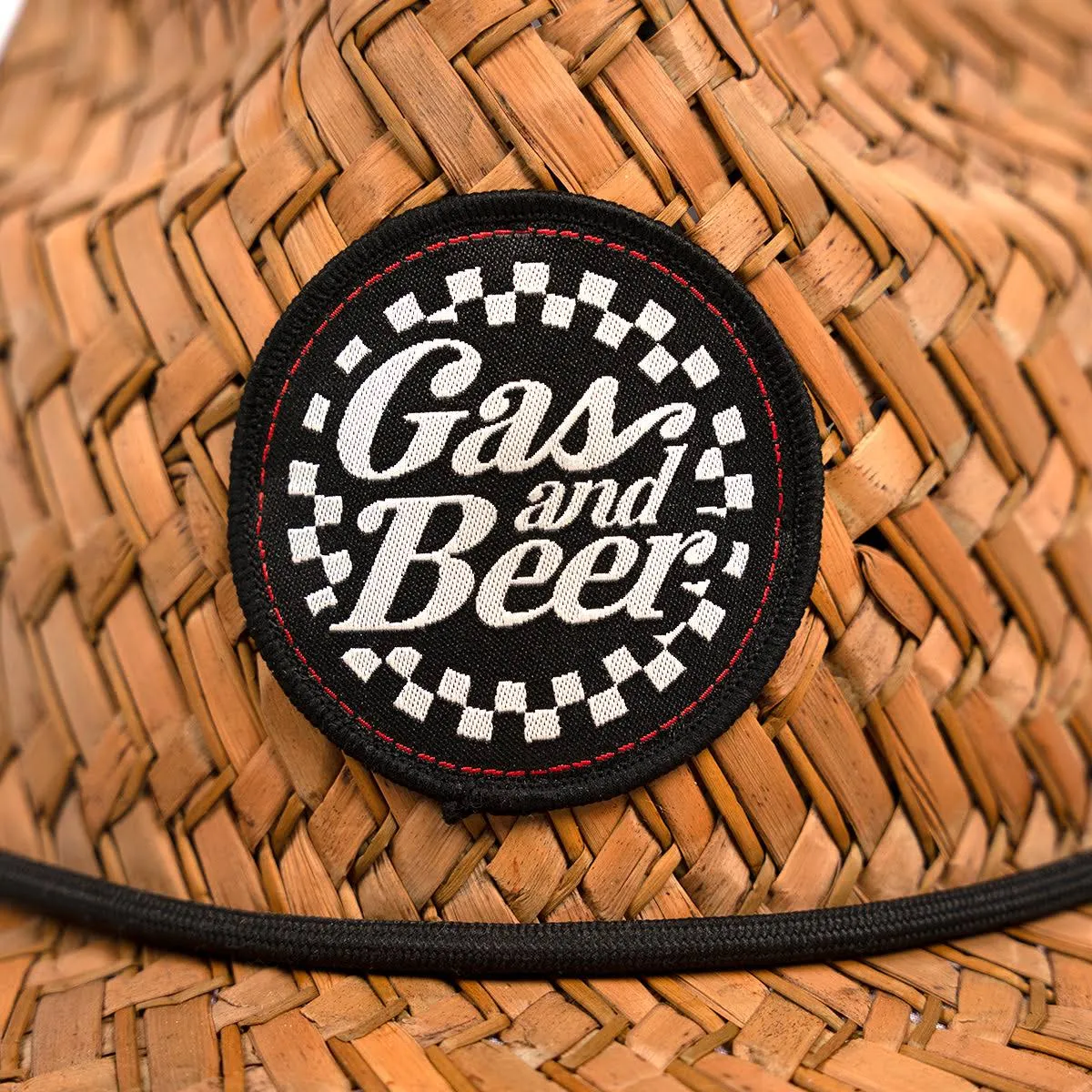 FAST HOUSE GAS AND BEER STRAW HAT BROWN