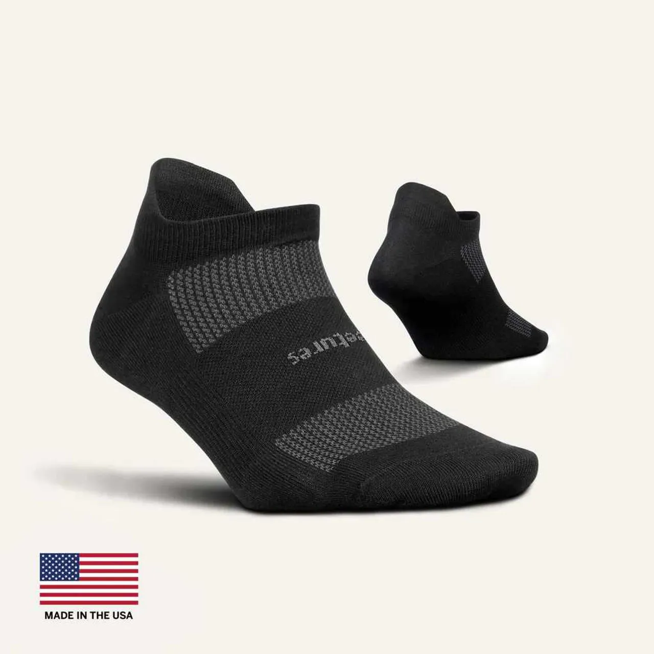 Feetures High Performance Max Cushion No Show Tab Socks - 2025