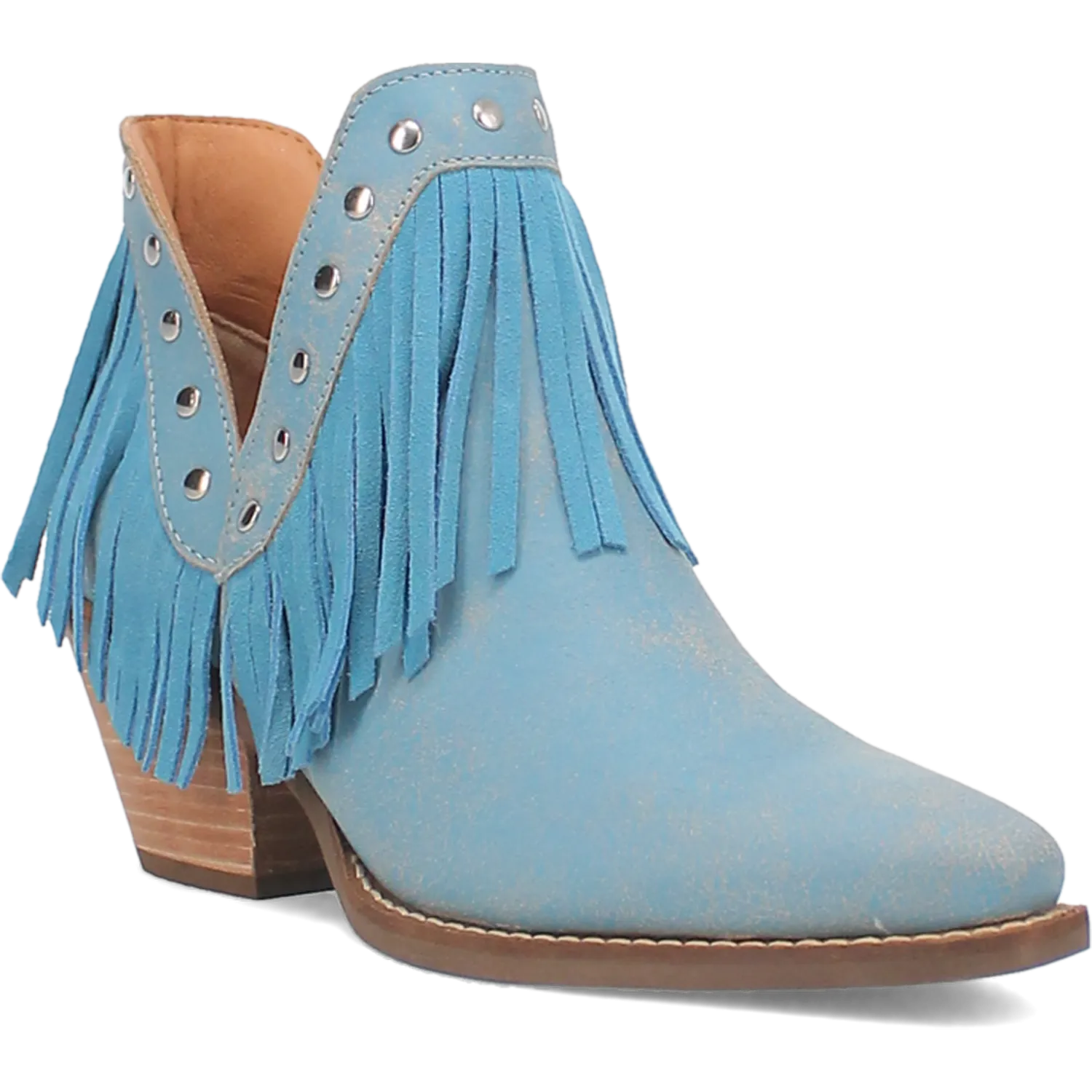 Fine N' Dandy Blue Leather Bootie (DS)