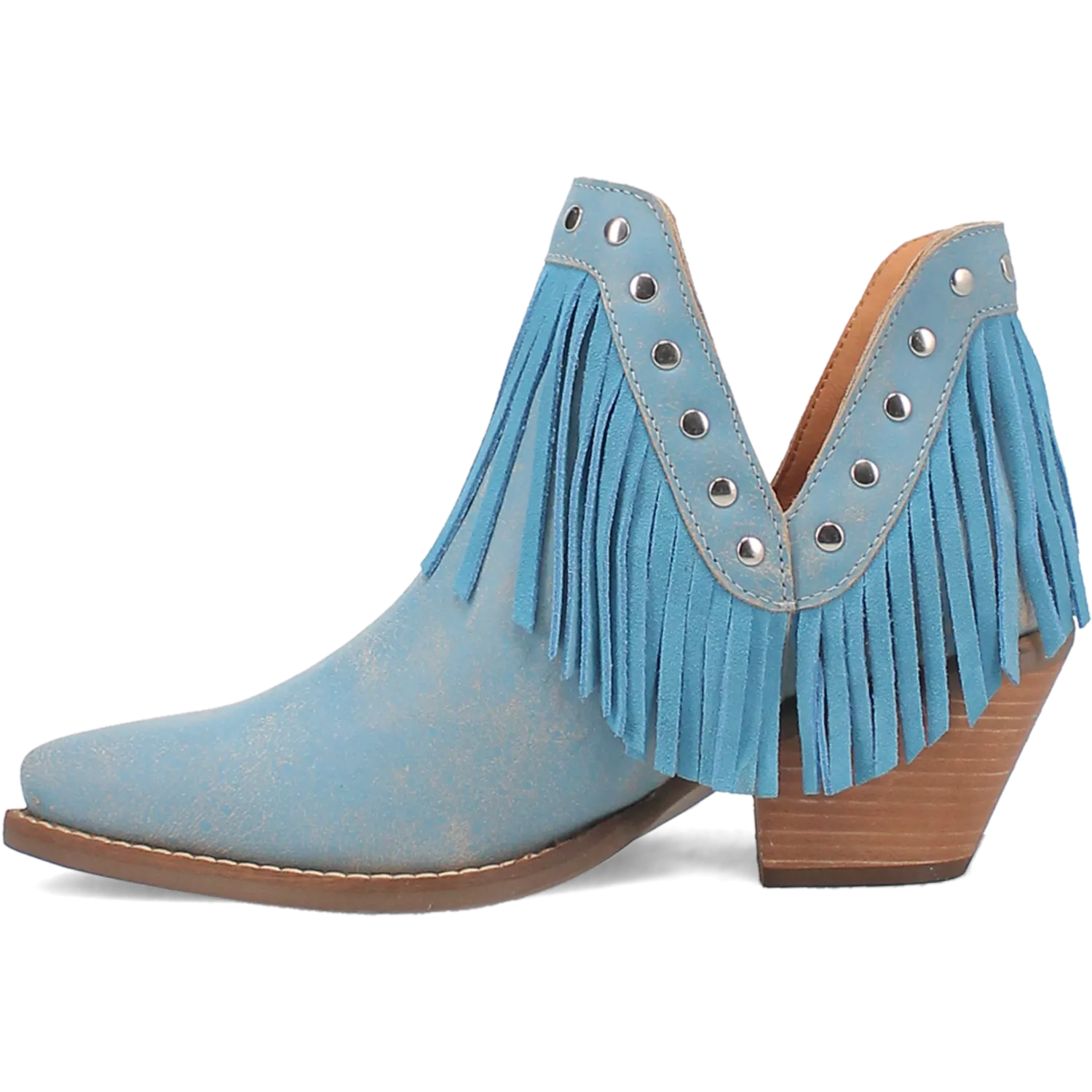 Fine N' Dandy Blue Leather Bootie (DS)