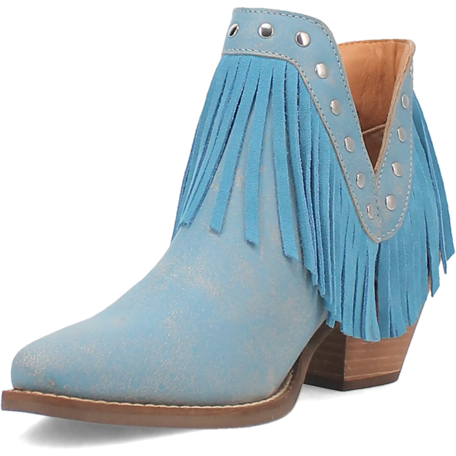 Fine N' Dandy Blue Leather Bootie (DS)