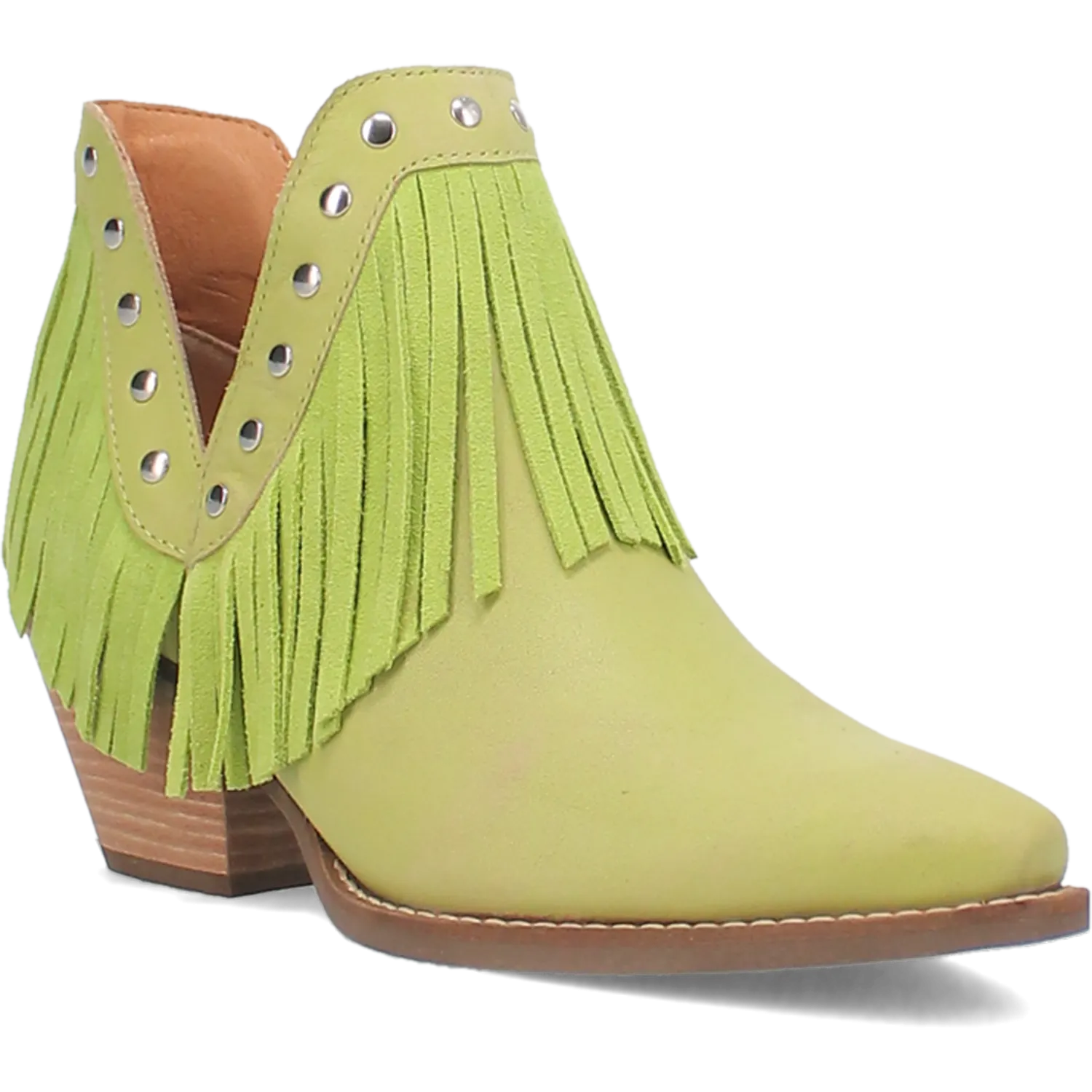 Fine N' Dandy Lime Leather Bootie (DS)