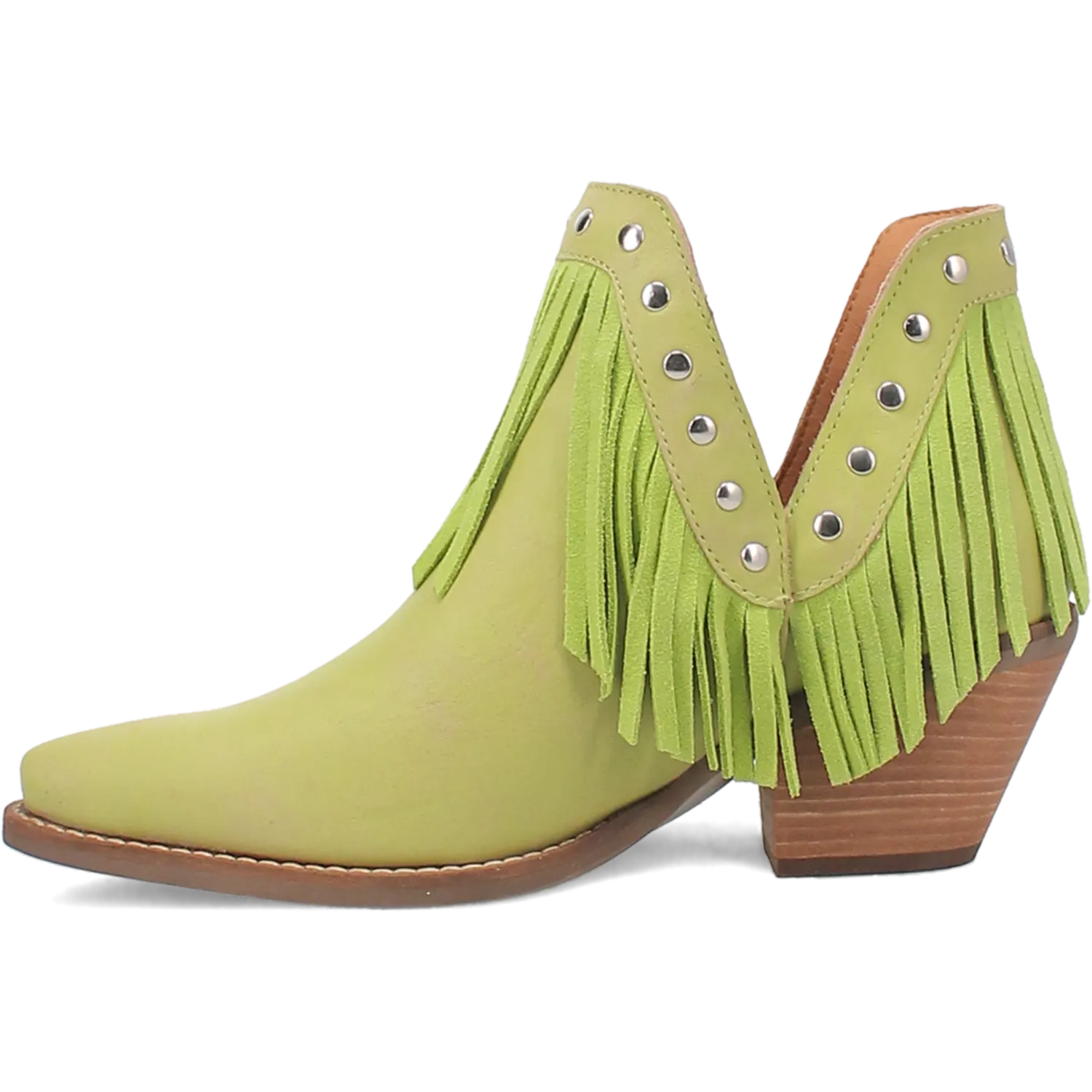 Fine N' Dandy Lime Leather Bootie (DS)