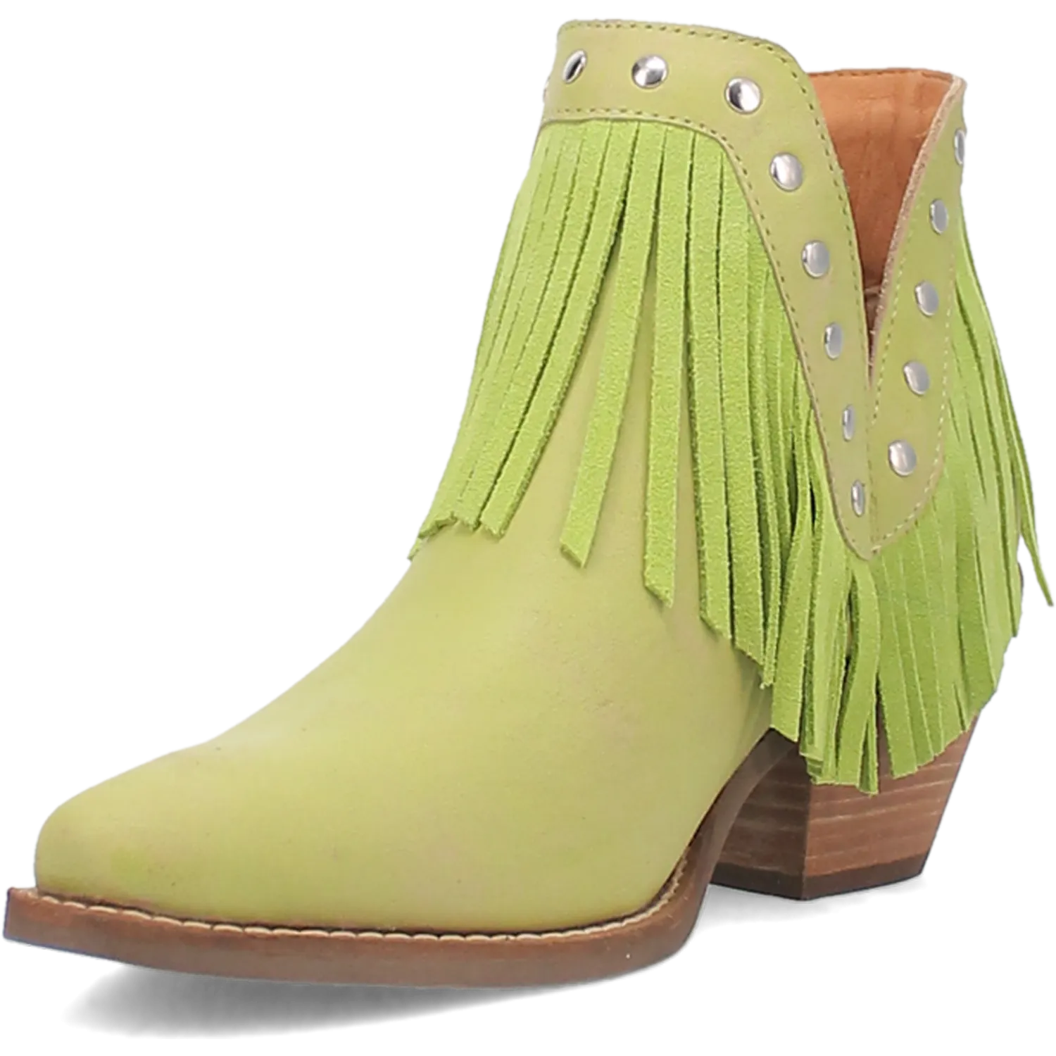 Fine N' Dandy Lime Leather Bootie (DS)