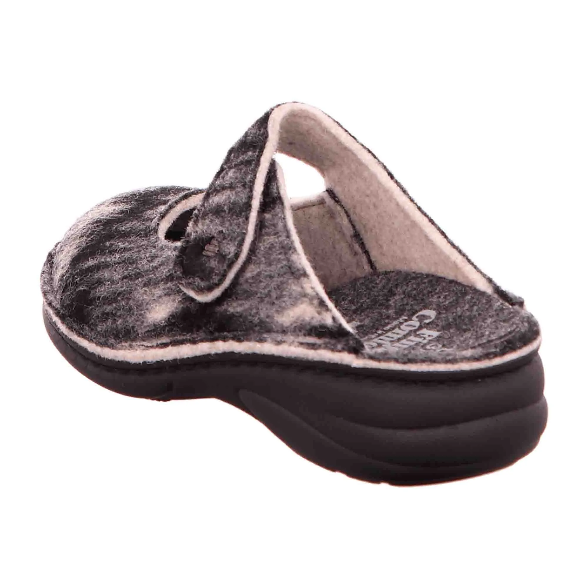 Finn Comfort Women's Gray Slippers - Stylish & Comfortable House Shoes