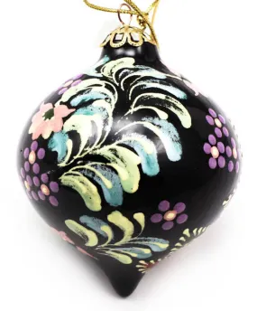 Fire Bird Tear Drop Ceramic Ornament