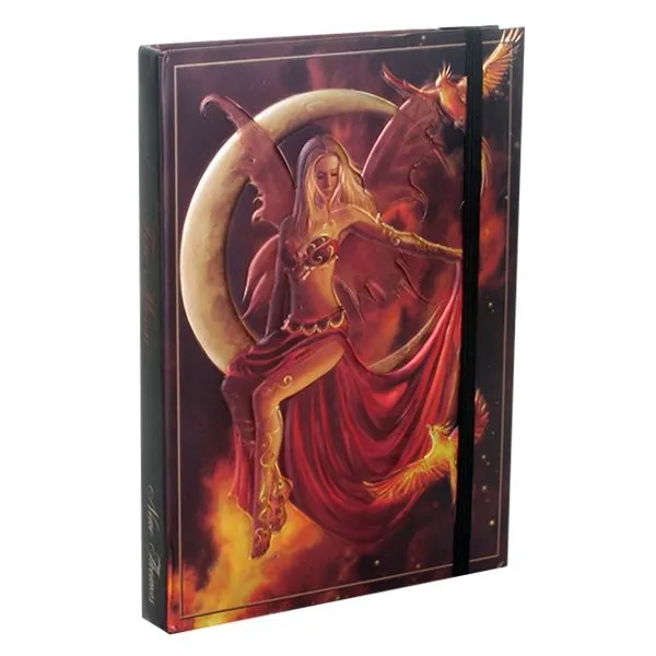 Fire Moon Embossed Journal